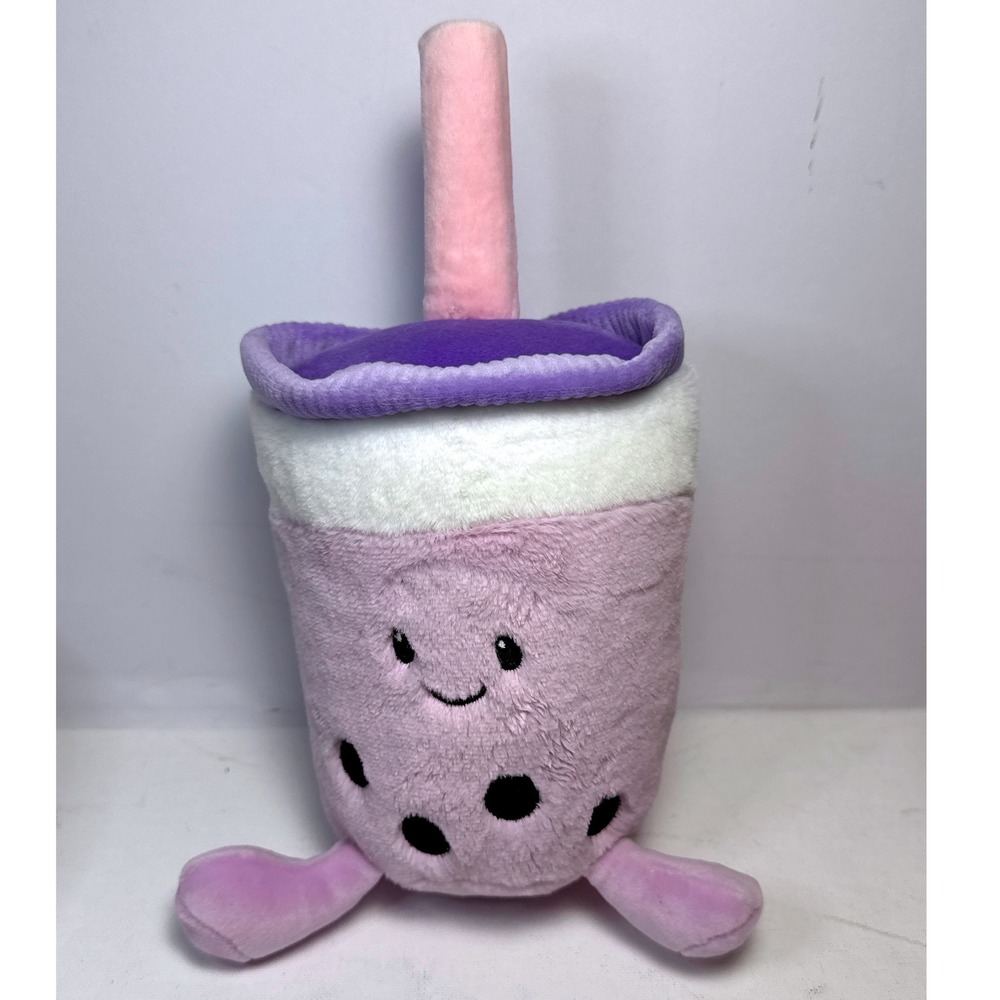 Target Gigglescape Boba Tea Plush Kids 8in Purple Kawaii Bubble Tea